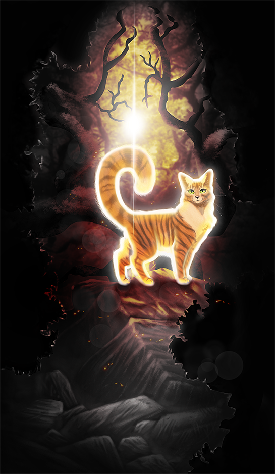 Warrior cats fanart - &quot;Fire alone can save our clan&quot;